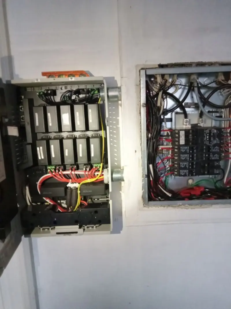 Electrical panel upgrade completed for Security Camera Wiring in East Fallowfield
